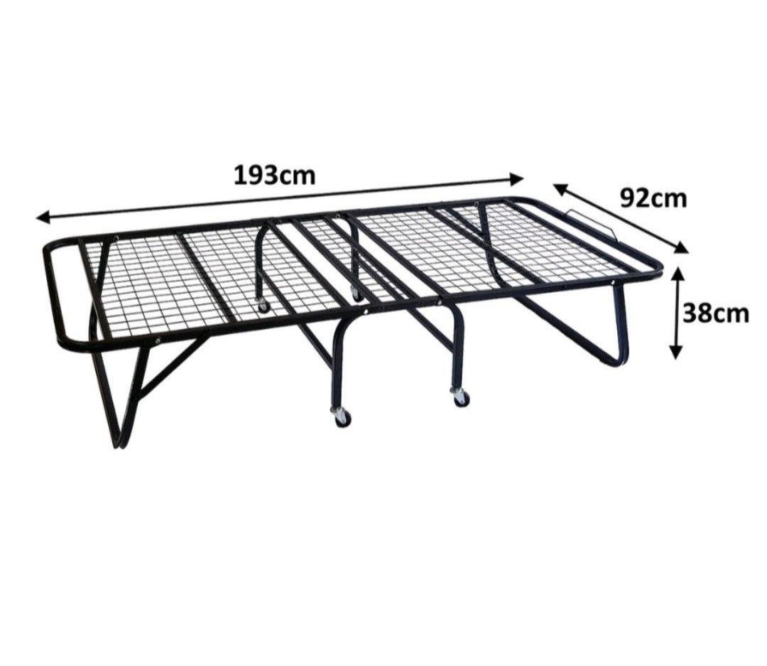 Foldable Bed Frame (single), Furniture & Home Living, Furniture, Bed