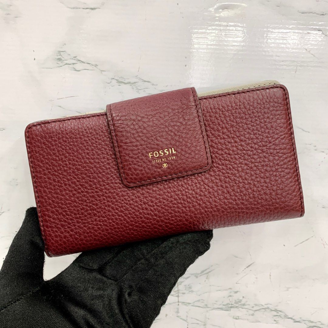 Purple fossil purse top