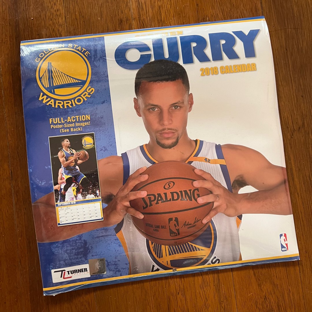 Golden state warriors GSW stephen curry 2018 calendar on Carousell