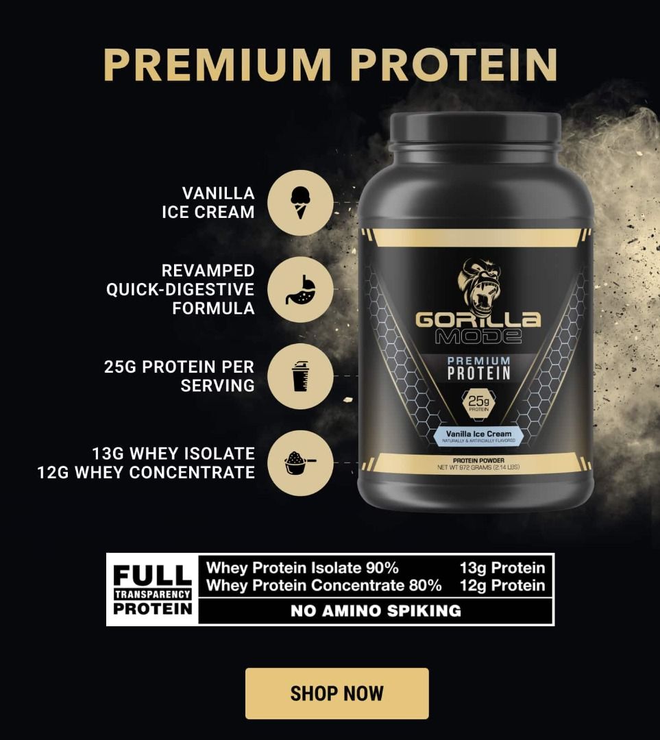 Gorilla Mode Whey Protein Powder