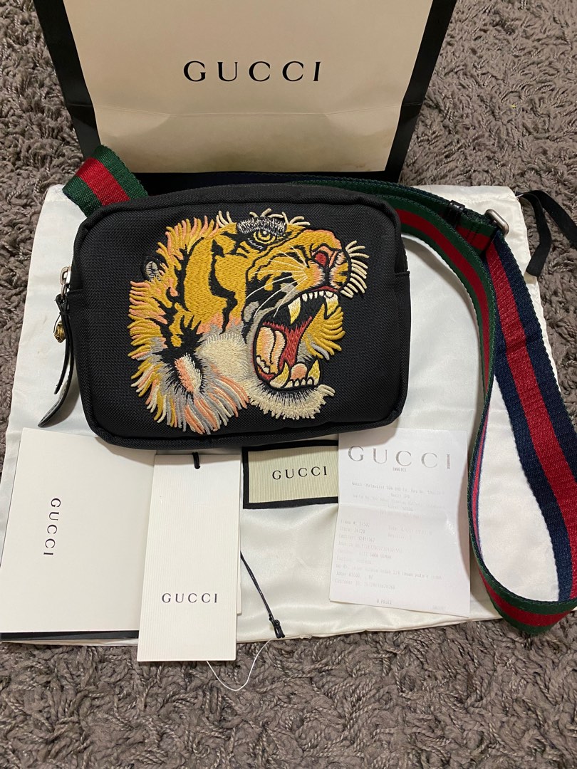 Gucci tiger sling bag on sale