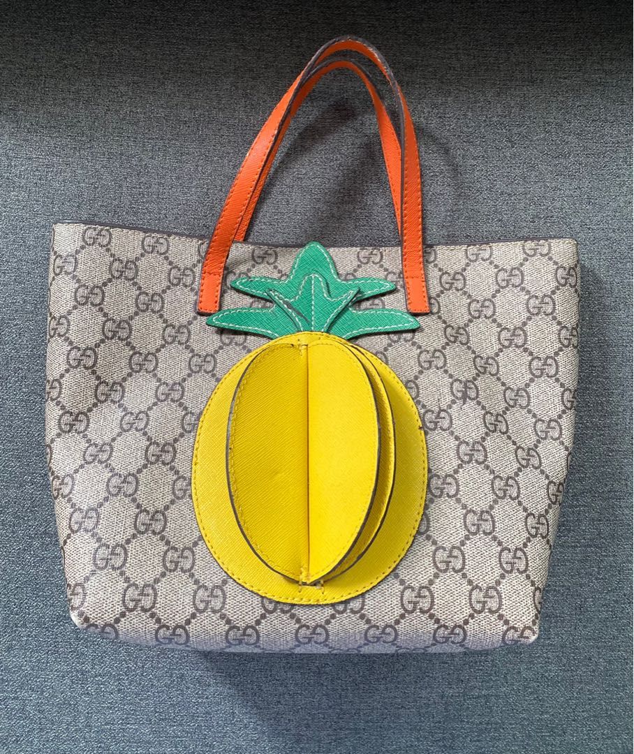 Gucci pineapple tote sale