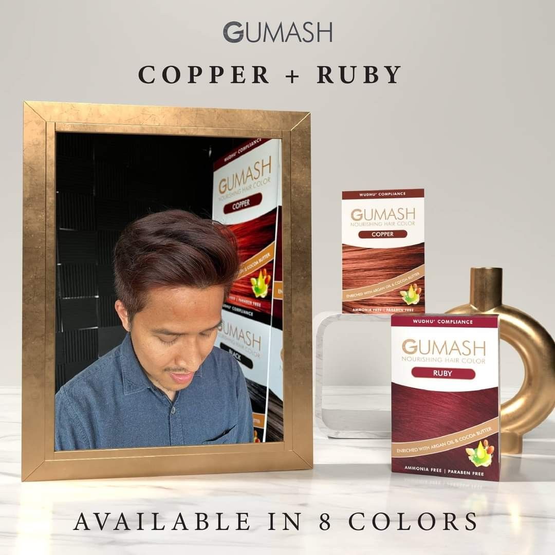 HALAL HAIR DYE / GUMASH HAIR DYE / HAIR COLOUR / WUDHU COMPLIANCE HAIR