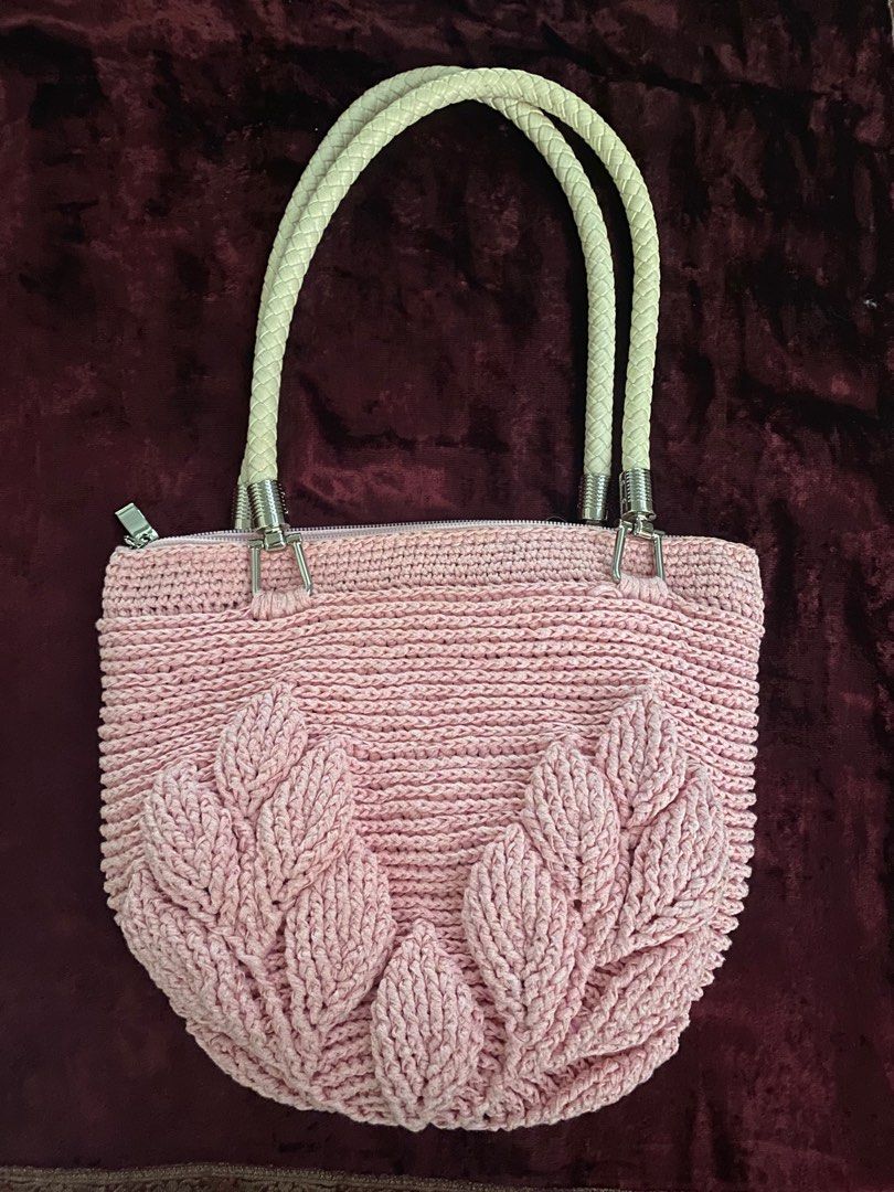 3d leaf crochet bag outlet