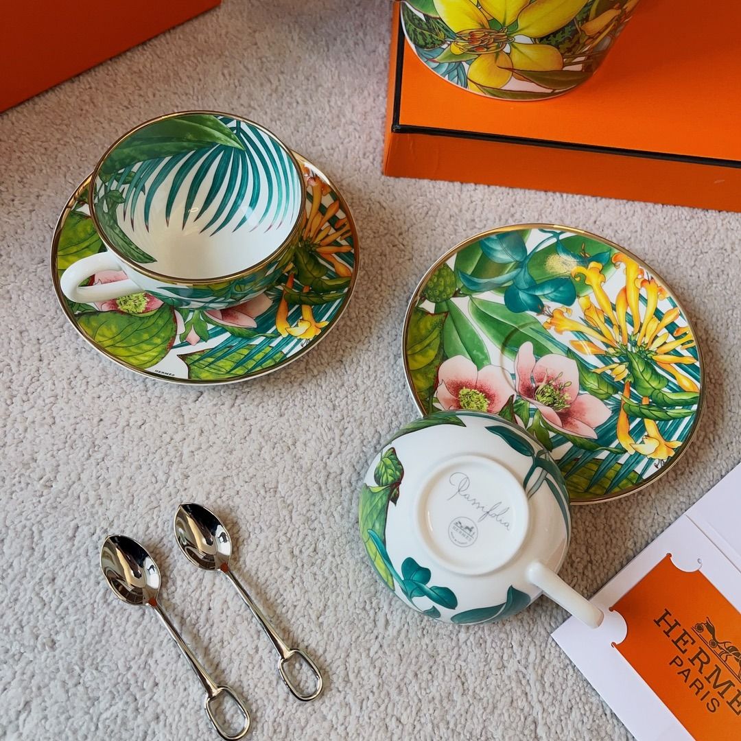 hermes tea set, Furniture & Home Living, Kitchenware & Tableware