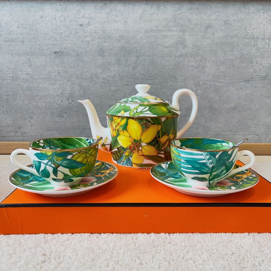 hermes tea set, Furniture & Home Living, Kitchenware & Tableware