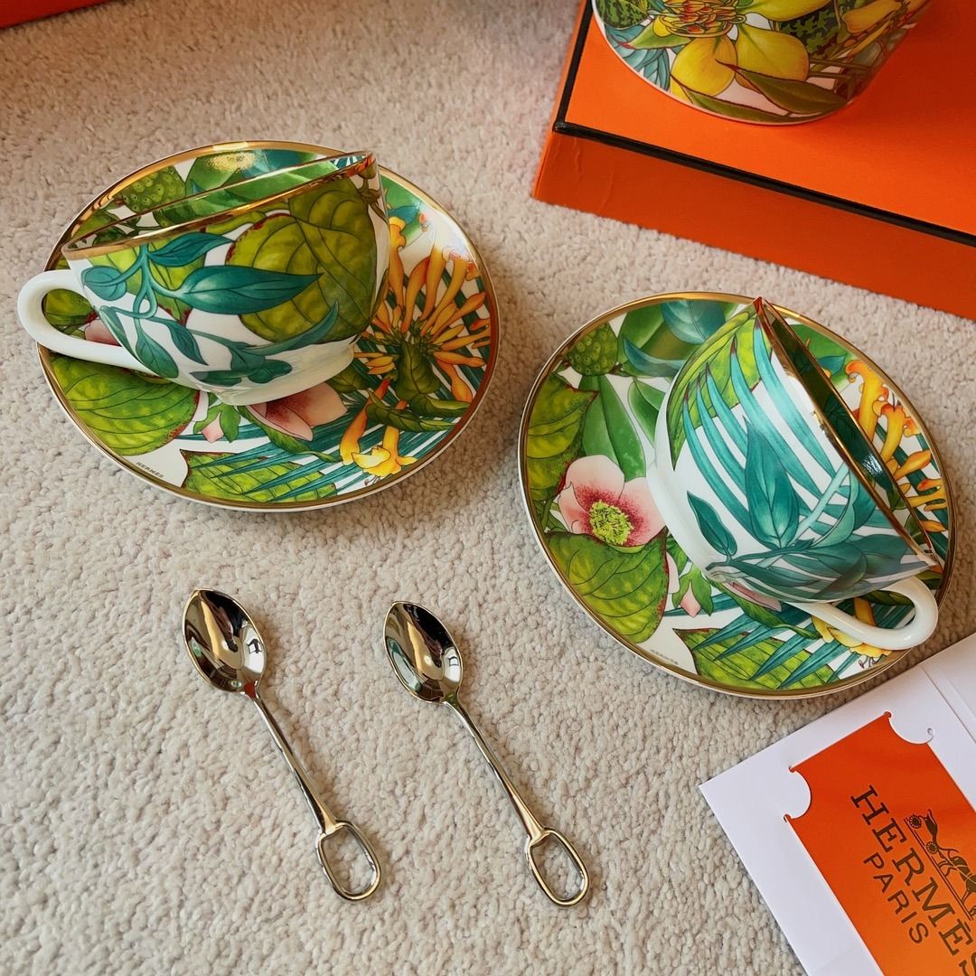 hermes tea set, Furniture & Home Living, Kitchenware & Tableware