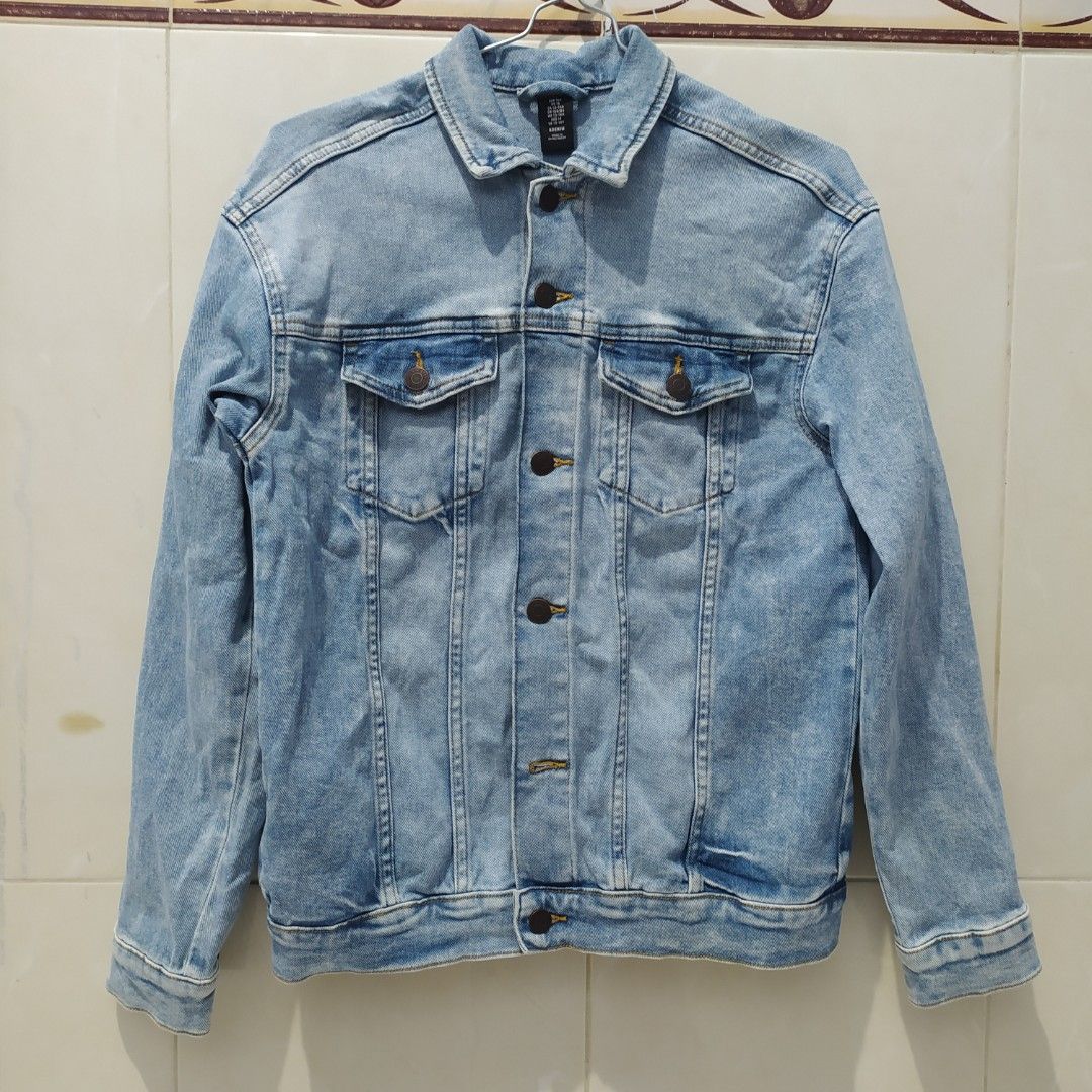 Jaket denim discount pria h&m