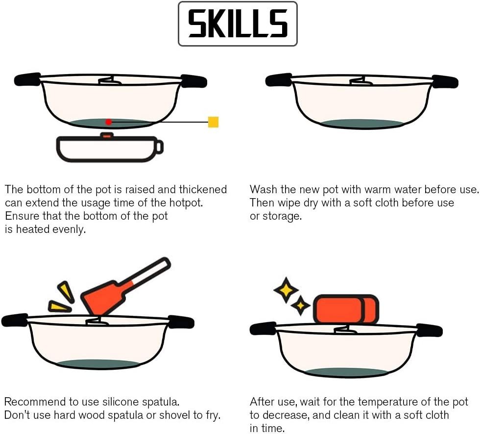 4.5 Quart Dual-Sided Hot Pot with Divider: Perfect for Two-Flavor Home  Parties!