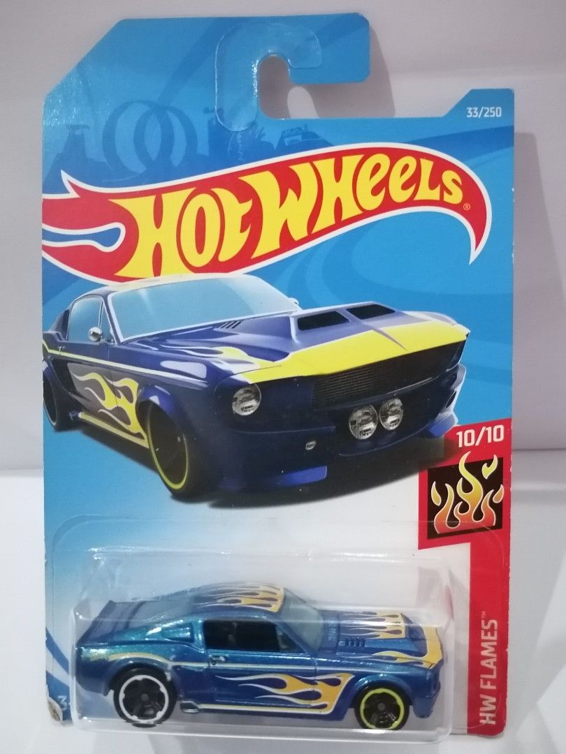 Hot Wheels 2019 HW Flames 67 Shelby GT 500 2008 Metalflake