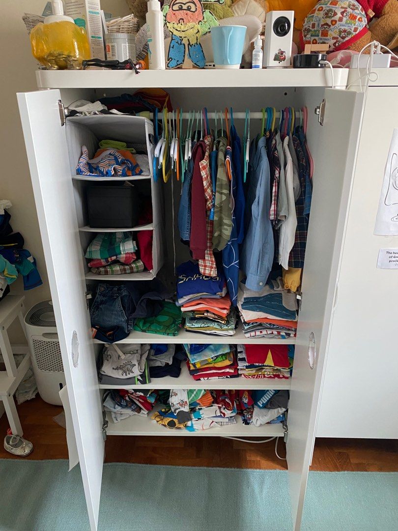 IKEA BUSUNGE Kids Wardrobe (2), Furniture & Home Living, Furniture