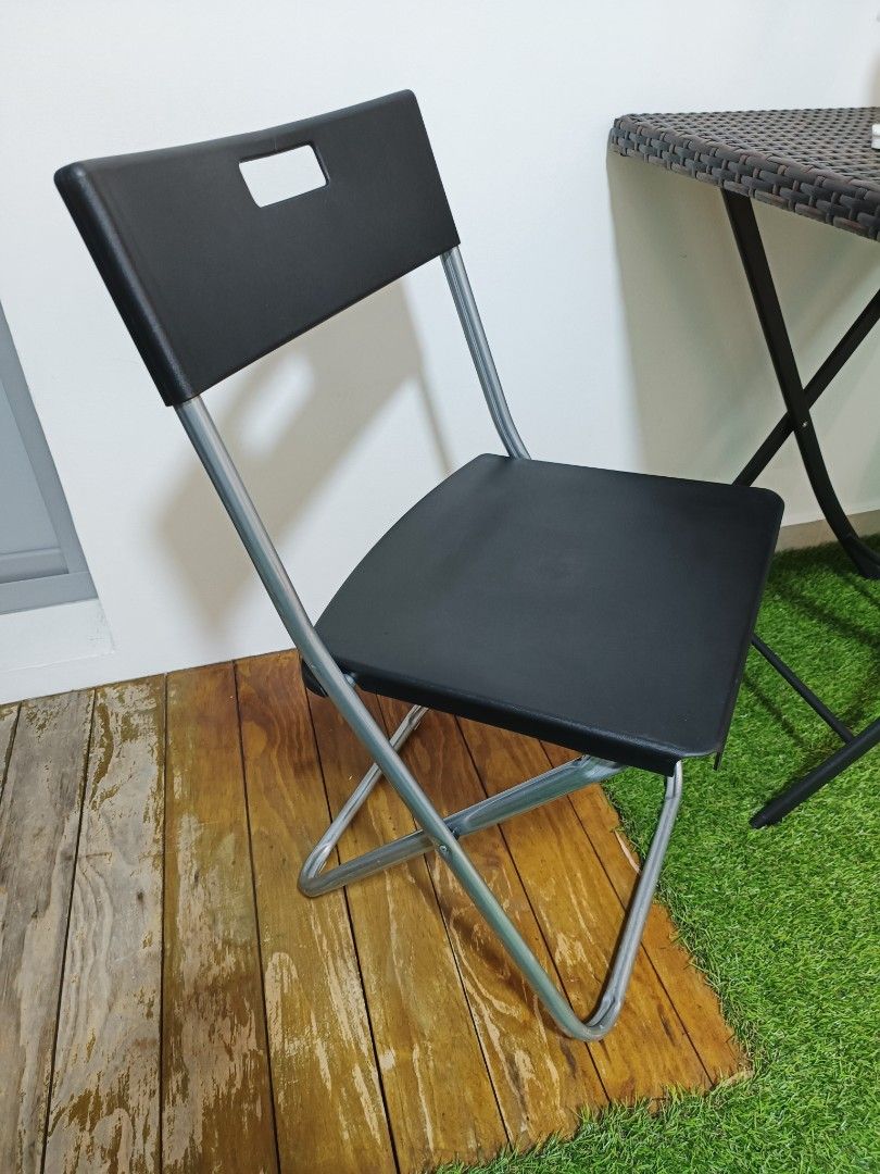 IKEA Gunde Foldable Chairs, Furniture & Home Living, Furniture, Chairs ...