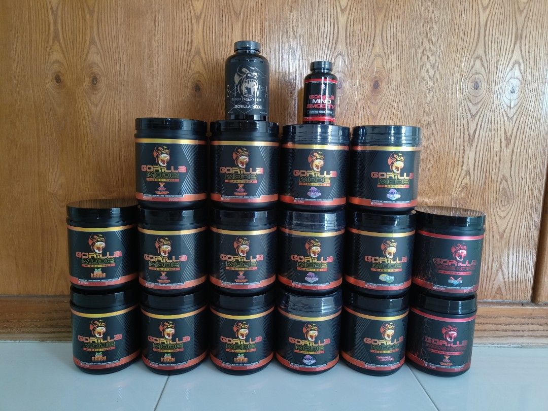 Stocks} Gorilla Mode Pre Workout and Gorilla Mode nitric