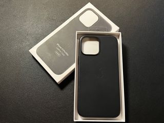 iPhone 13 Pro Max Leather Case from Apple (MagSafe Compatible, Midnight black case color)