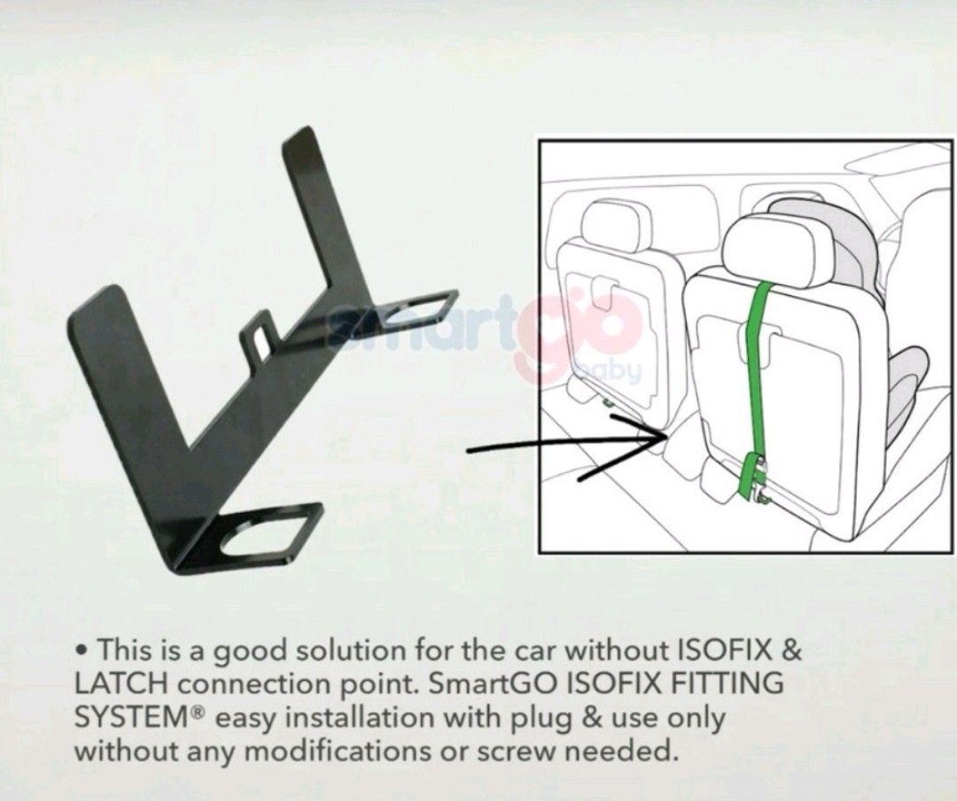 Isofix bracket fitting system car child seat