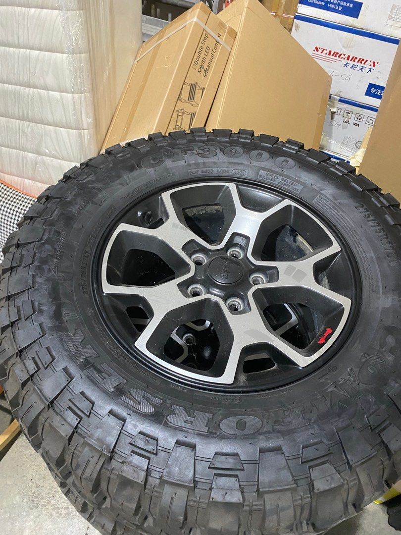 Jeep Tires And Rims Car Accessories Tyres Rims On Carousell traxter-heavy-duty-no-flat-solid-tires-12x16-5-with-8x10-75-bolt-rims
