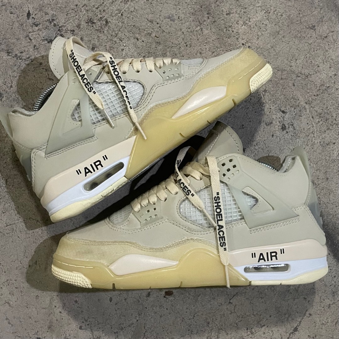 jordan 4 offwhite sail