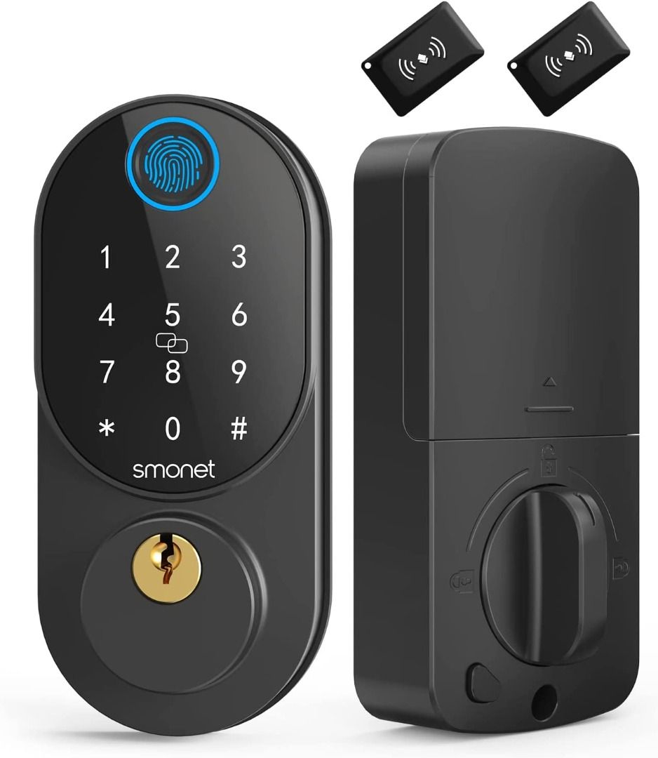 Keyless Entry Door Locks with Smart Fingerprint Front
