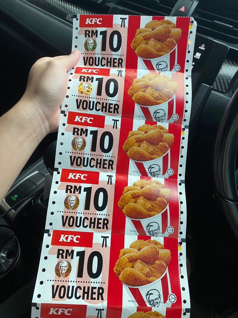 Kfc voucher, Tickets & Vouchers, Vouchers on Carousell