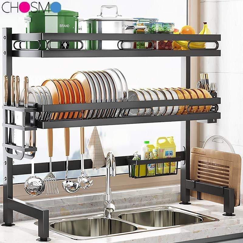 Kitchen Sink Dish Rack 304 Stainless Steel Dish Rack Rak Pinggan