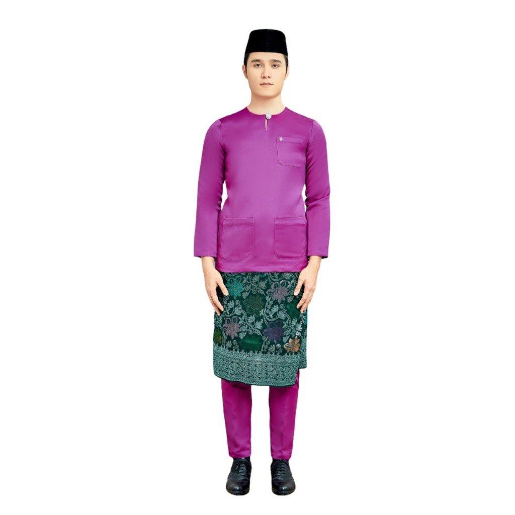 Baju melayu teluk hot sale belanga slim fit