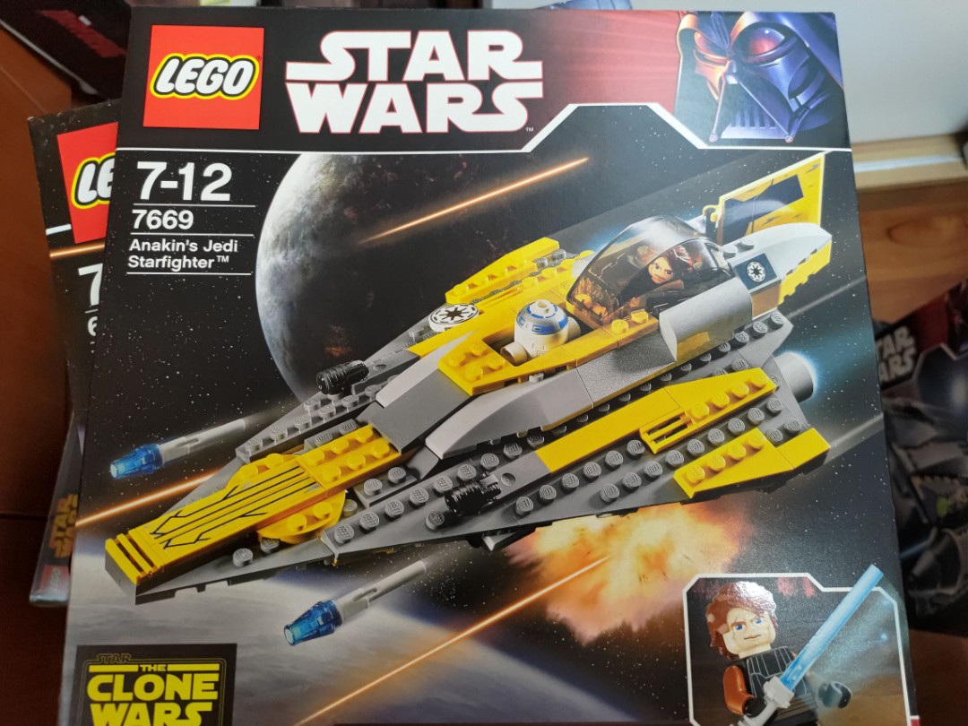 Lego Star Wars 7669 anakin jedi starfighter, 興趣及遊戲, 玩具