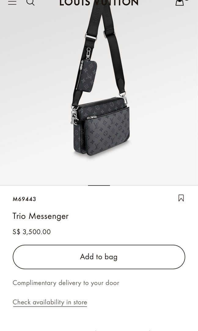 Louis Vuitton Trio Messenger (TRIO MESSENGER, M69443) in 2023