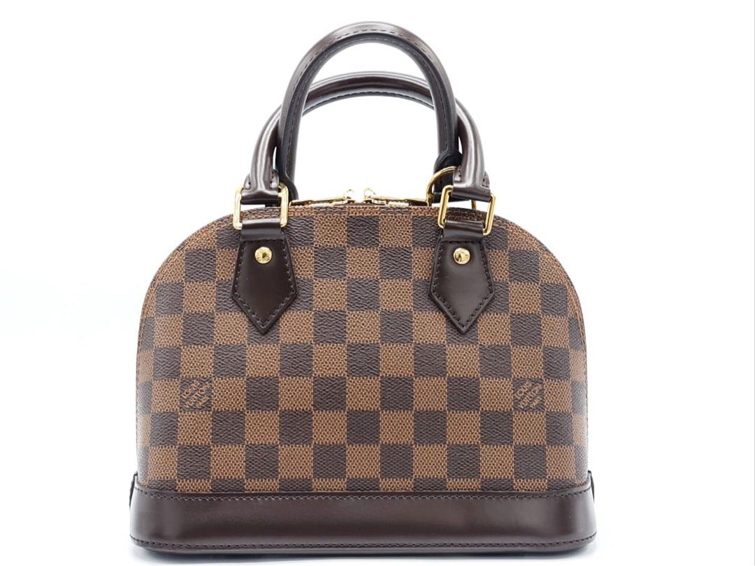 Louis vuitton alma sales bb damier ebene canvas