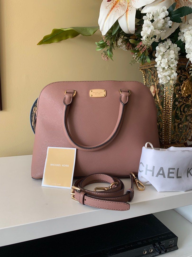 MK Michael Kors Cindy Large Dome Satchel, Luxury, Bags & Wallets on  Carousell
