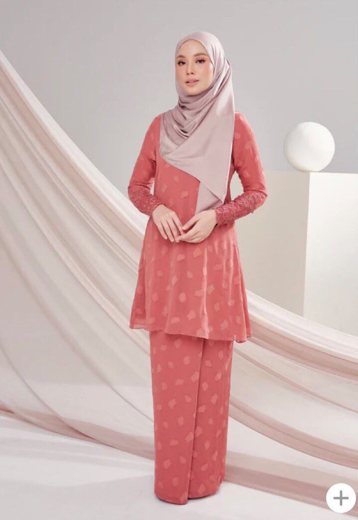 Minimalace Mentari Brick Baju Raya, Women's Fashion, Muslimah Fashion