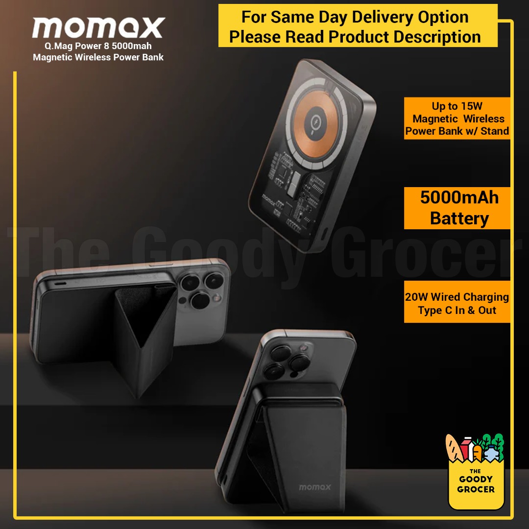 Momax Q.Mag Power 8 5000mAh Magnetic Wireless Power Bank, Mobile Phones ...