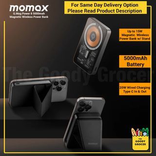 Momax Q.Mag Power 8 5000mAh Magnetic Wireless Power Bank