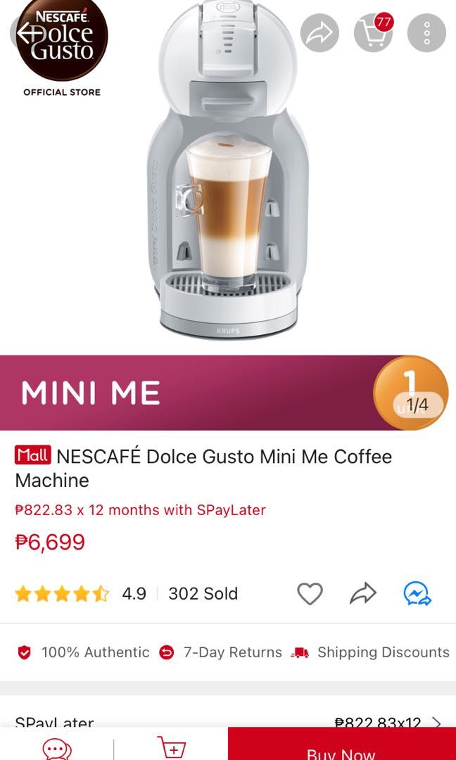 Nescafe Dolce Gusto Mini Me Machine, TV & Home Appliances, Kitchen ...