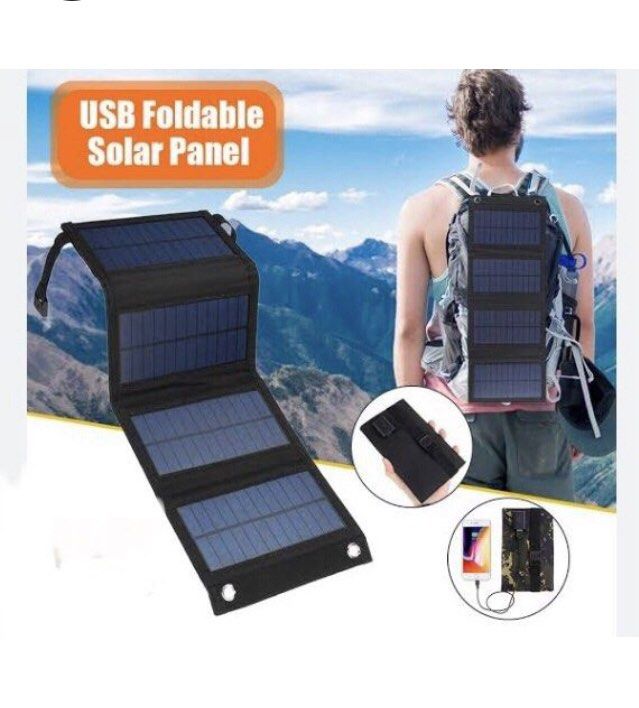New Imported Signify 28w 5v Solar Carry Around 4 Panel Portable Charger