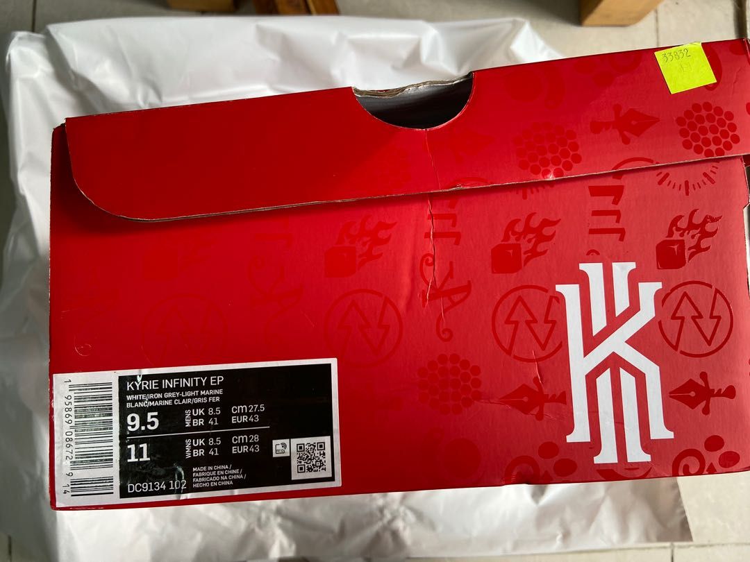 NIKE Kyrie Infinity EP / 8 EP; XDR; US9.5; Brand new; With receipt