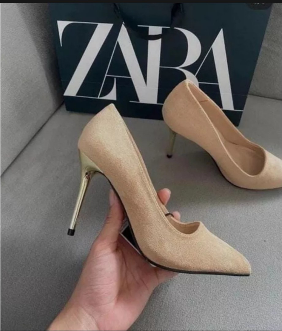 Nude Heels Fesyen Wanita Sepatu Di Carousell