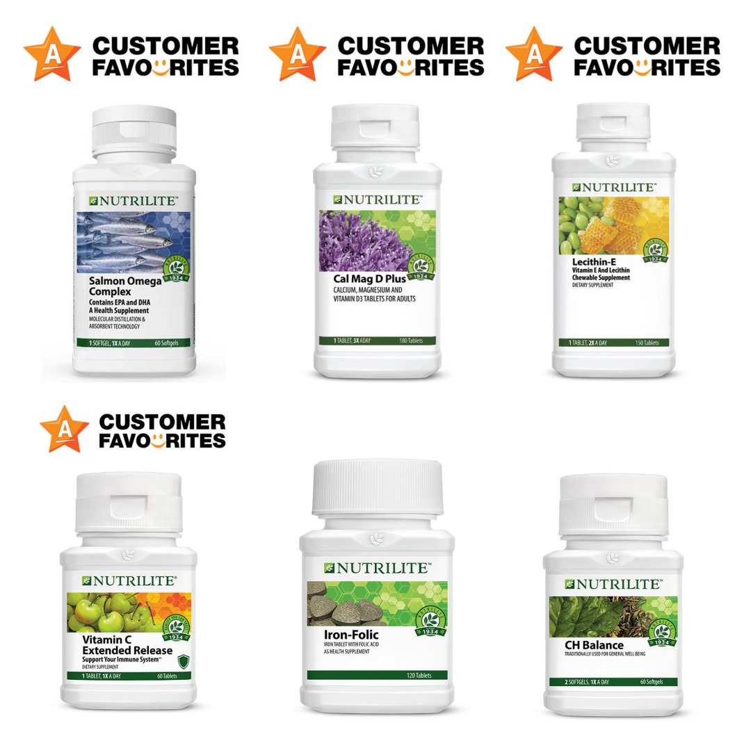 Nutrilite Salmon Omega | Vitamin C Extended Release | Cal Mag D Plus ...