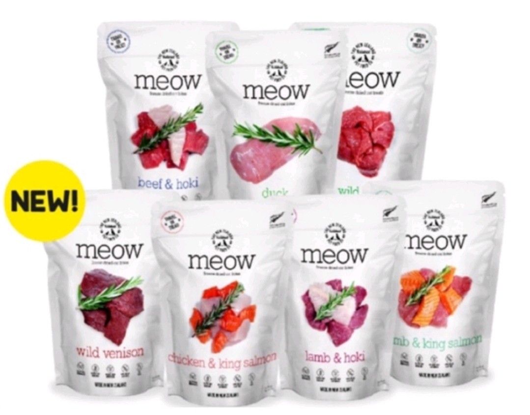NZ natural pet MEOW freeze dried cat treats, The New Zealand Natural