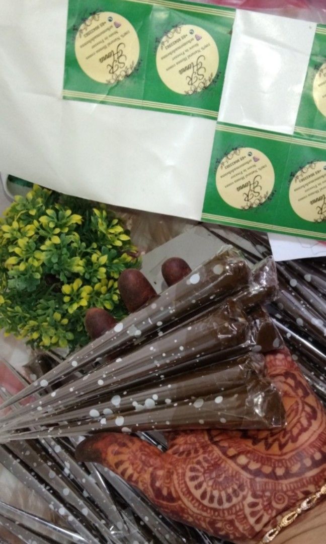 Organic henna cones available, Beauty & Personal Care, Hands & Nails on