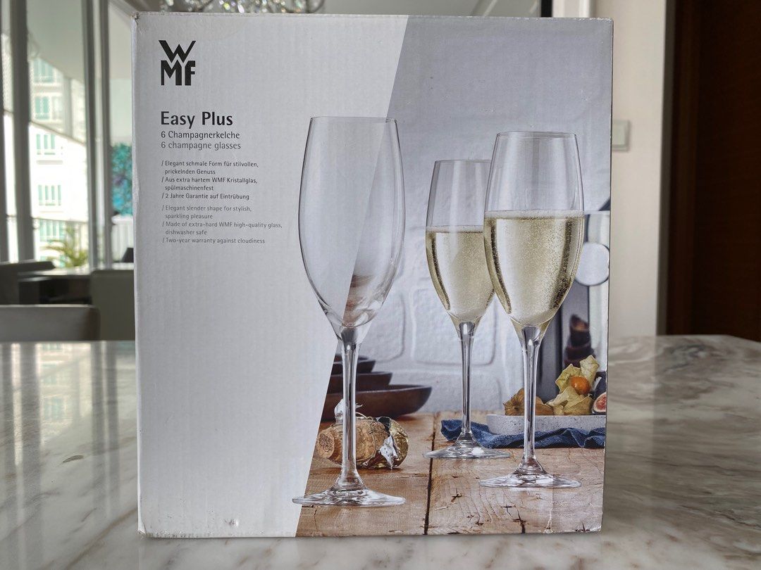 Original WMF champagne glasses x6, Furniture & Home Living, Kitchenware