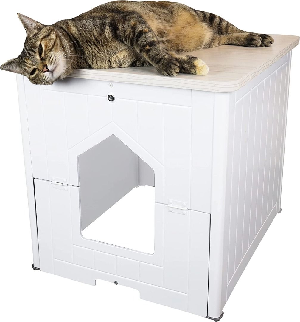 Kitty litter side table sale
