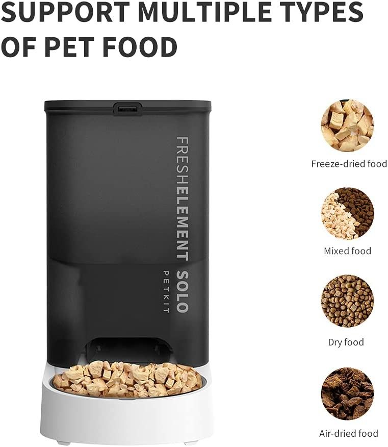 PETKIT Automatic Cat Feeder, FRESH ELEMENT SOLO, App Control 3L Auto