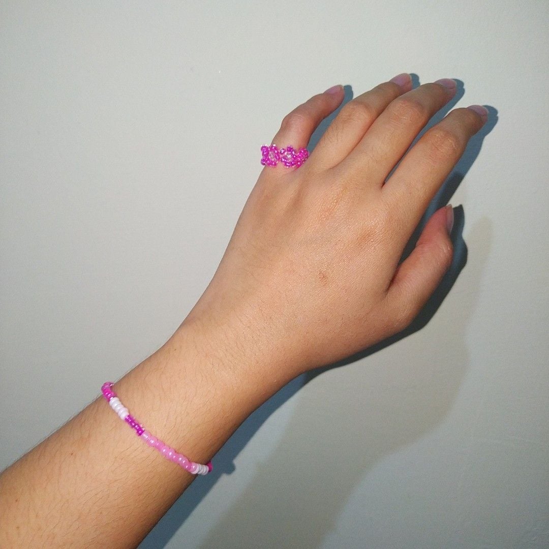 pink bracelet
