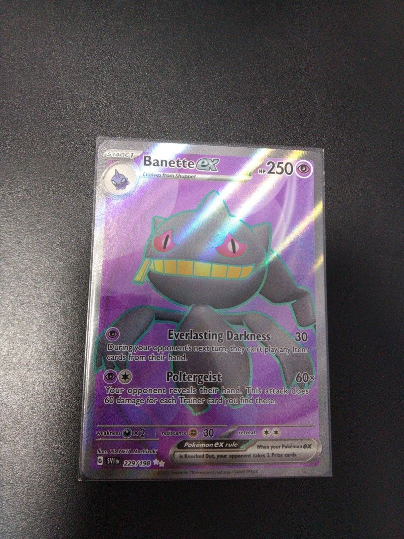 Pokemon TCG Banette ex Full Art Secret Rare - SV01 Scarlet & Violet Base  Set, Hobbies & Toys, Toys & Games on Carousell