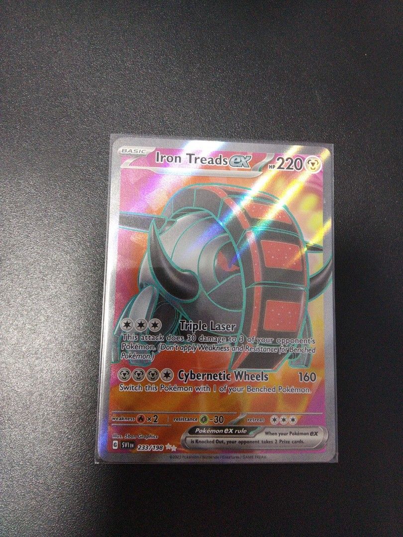 iron treads pokemon card value Pokemon Card Scarlet and Violet 248/198 Iron Treads ex Special Illustr –  Brokenvase Games main image 1
