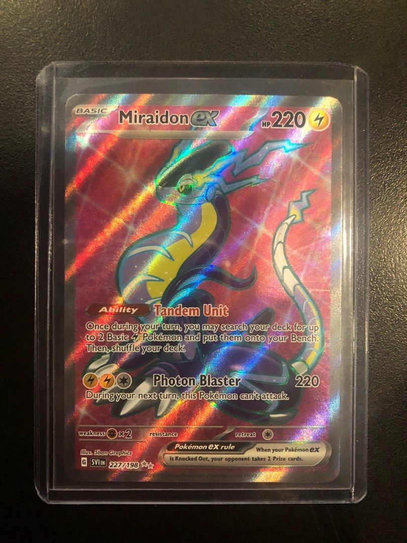 Carta Pokémon Original Miraidon EX 227/198