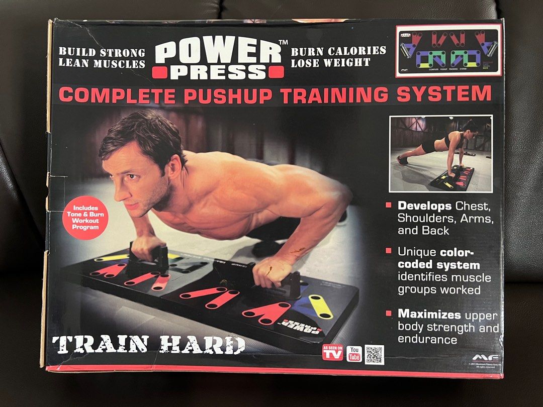 Power Press Push up, Sports Equipment, Exercise & Fitness, Toning