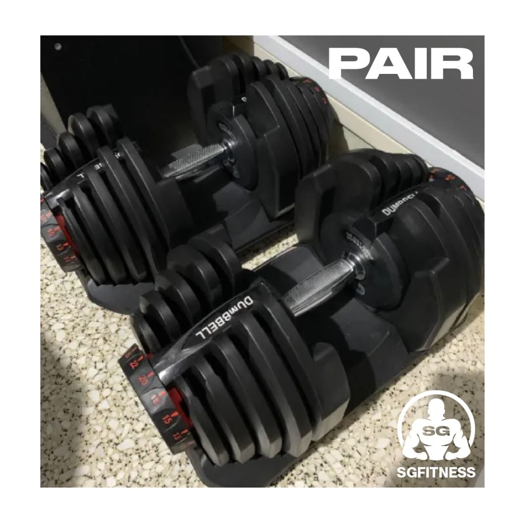 Bowflex style dumbbells clearance