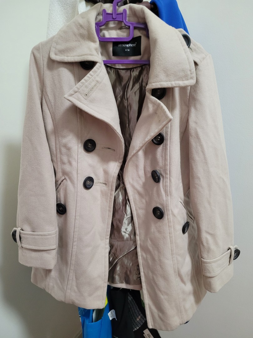 Primark Wool Coat, Women's Fashion, Coats, Jackets and Outerwear on ...