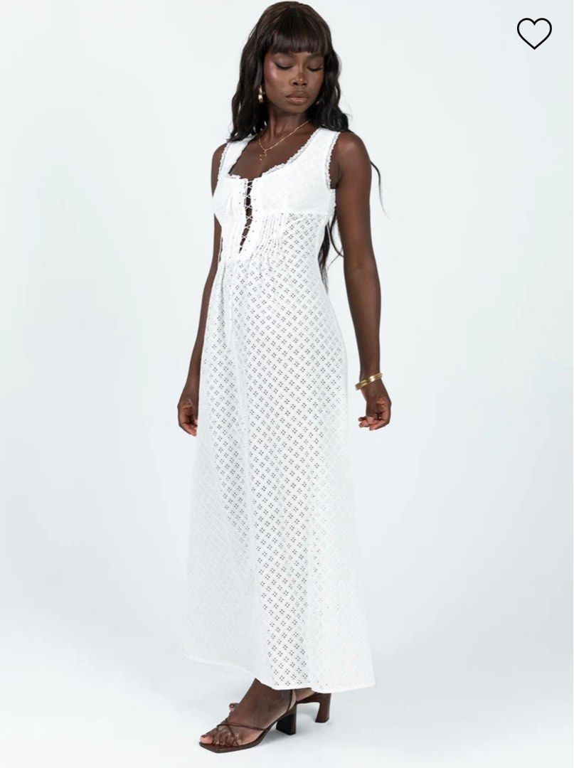 Princess Polly Eason Maxi Dress White (Category: Dresses) located in Manila. Submitted by of.irregulier (Listing ID 1225082360, Image 3). Description: Original Princess Polly FOR PRE-ORDER: ETA 5-7 DAYS CUT-OFF: April 10, Monday 60% DP required Sizes: XS Zara Brandy Melville Reformation Realisation Par Oh Polly Tiger Mist Urban Outfitters Urban Revivo.